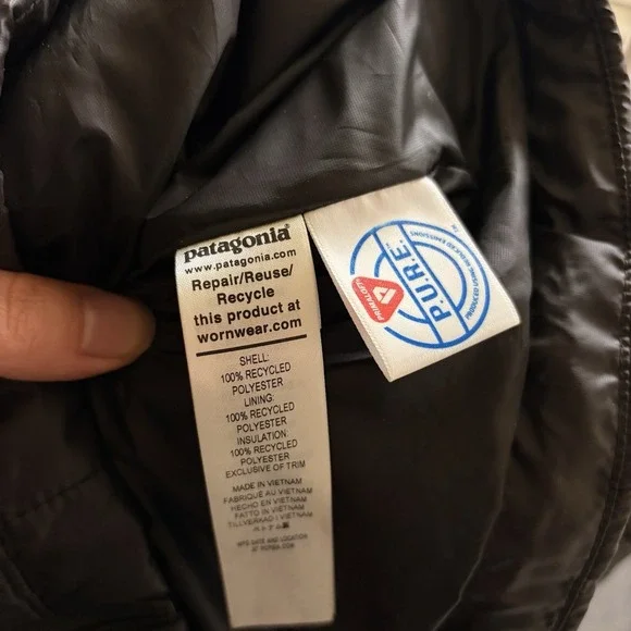 Patagonia Nano Puff Jacket Womens Md Black Insulated Full Zip NWT (Company Logo) - Picture 10 of 11